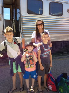 About to board the Ghan at Alice Springs